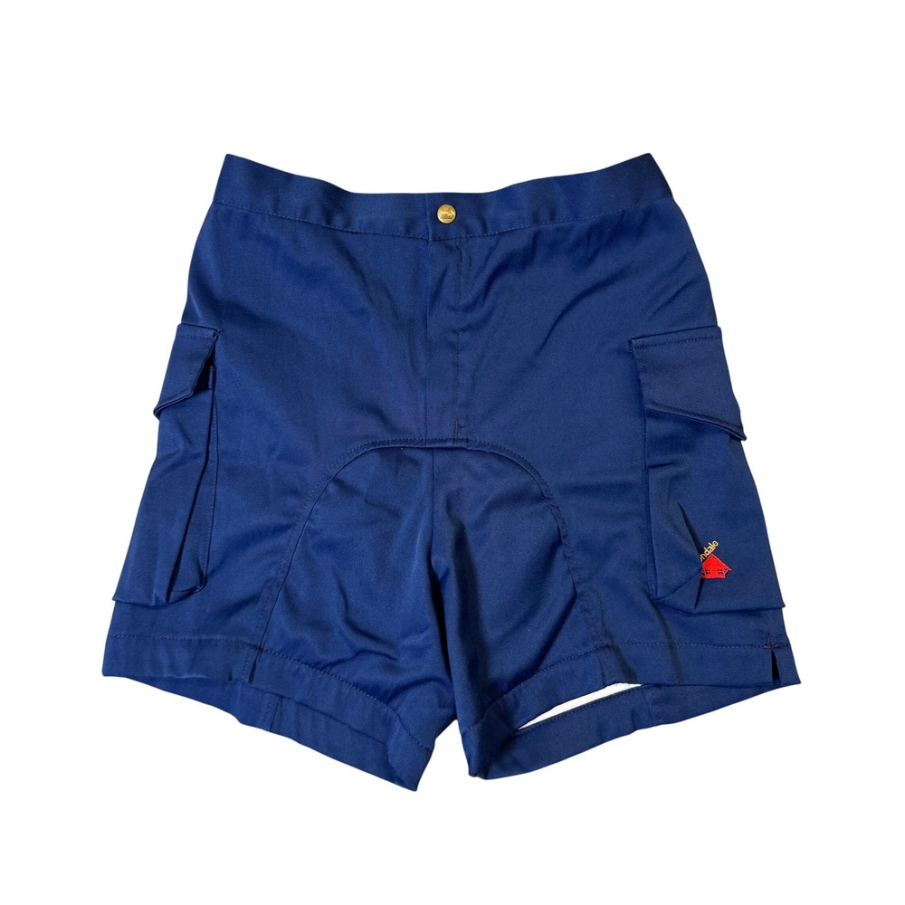 Vintage Cannondale Cycling Cargo Shorts Navy Blue Made in USA Mens Small